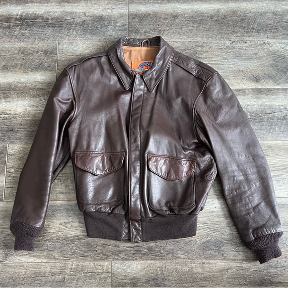 Cooper Jackets & Coats Vintage Cooper Type A2 Leather Bomber Jacket